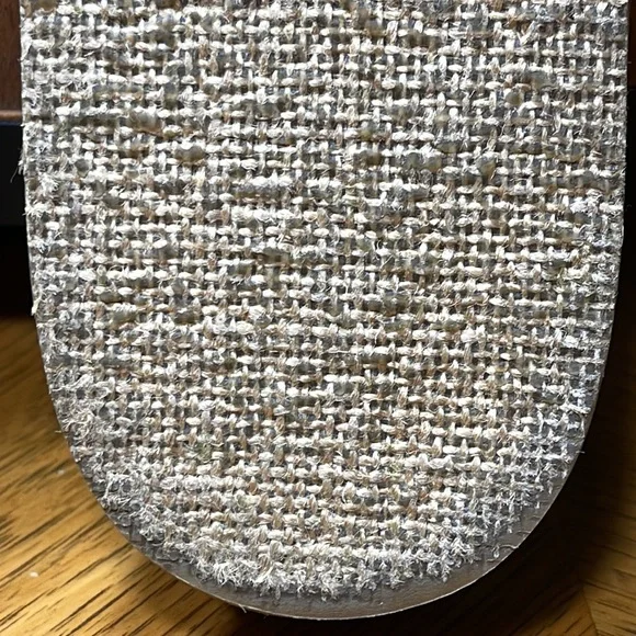 JOHNNY WAS Denim Suede Floral Tapestry Twist Slides - Picture 14 of 16